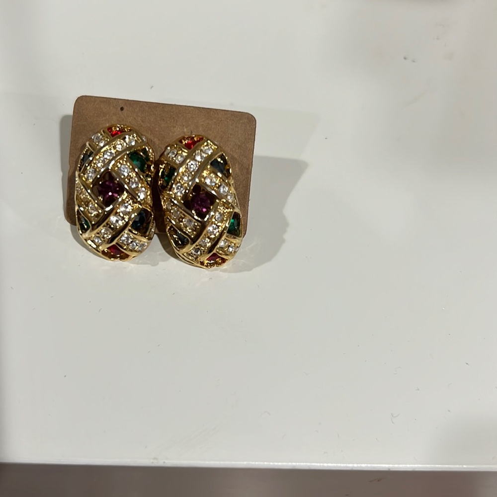 #333 Colored Stone Earrings